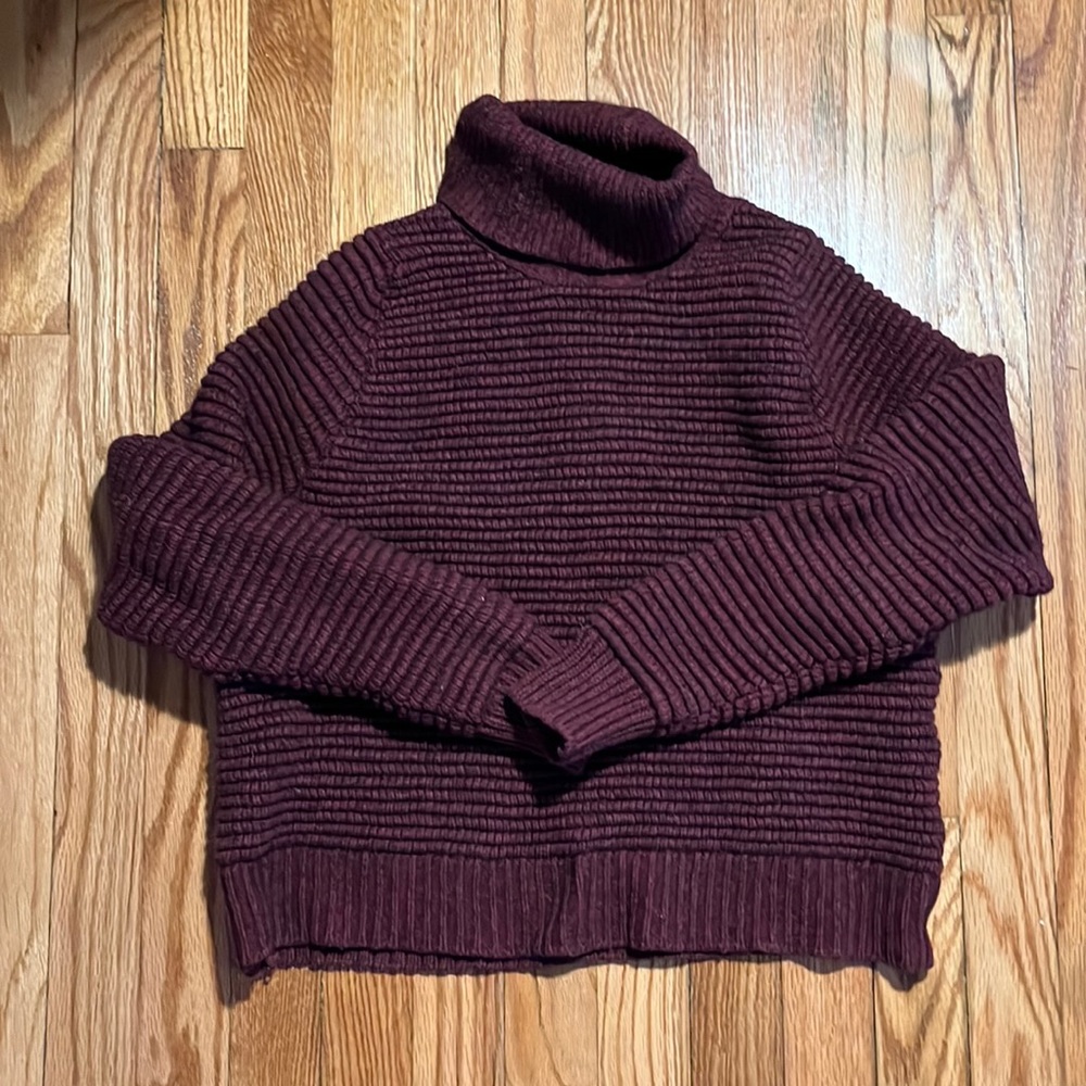 Madewell | Size S, Side Button Turtleneck Sweater